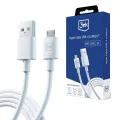 3mk - Кабел за данни Hyper - USB-A към Micro-USB, 5V, 2.4A, 1.2 м - Бял