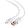 3mk - Кабел за данни Hyper - USB-A към Micro-USB, 5V, 2.4A, 1.2 м - Бял