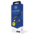 Кабел за данни / зареждане – 3mk Hyper N-Series – Type-C към Type-C, Fast Charge, гъвкав 180°, 60W, 20V/3A, 2m – Черен