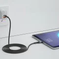 Кабел за данни / зареждане – 3mk Hyper N-Series – Type-C към Type-C, Super Fast Charge, 100W, 20V/5A, 2m – Черен