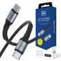 Кабел за данни / зареждане – 3mk Hyper N-Series – Type-C към Type-C, Super Fast Charge, 100W, 20V/5A, 2m – Черен