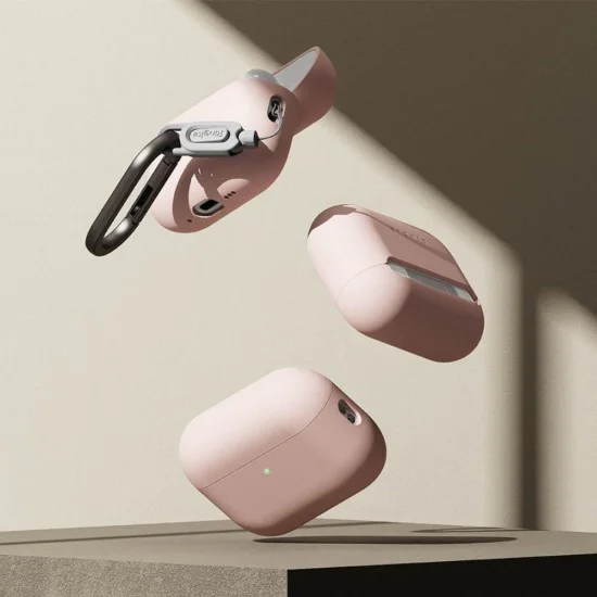 Калъф за Apple AirPods Pro 3 - Ringke - Силиконов - Пясъчно Розов