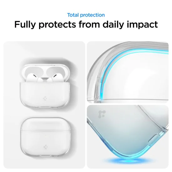 Калъф за Apple AirPods Pro 3 – Spigen Liquid Crystal – Кристално прозрачен