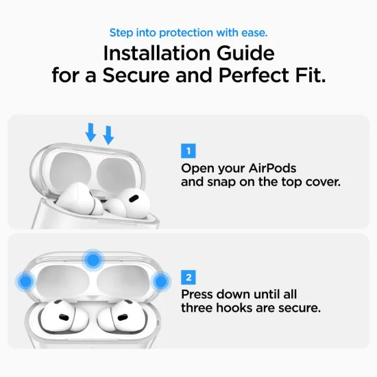 Калъф за Apple AirPods Pro 3 – Spigen Liquid Crystal – Кристално прозрачен