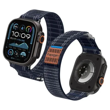 Каишка Spigen WBF0 – Apple Watch 44/45/46/49mm – Тъмносин