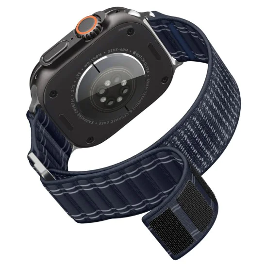 Каишка Spigen WBF0 – Apple Watch 44/45/46/49mm – Тъмносин