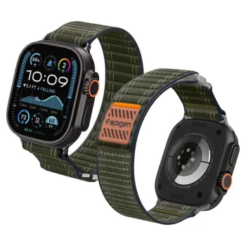 Каишка Spigen WBF0 – Apple Watch 44/45/46/49mm – Зелена