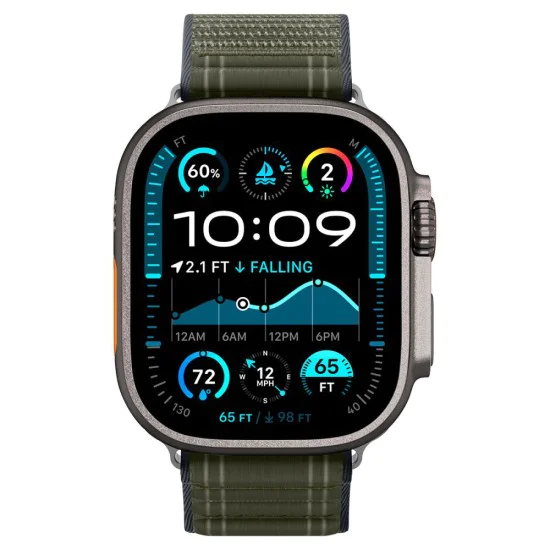 Каишка Spigen WBF0 – Apple Watch 44/45/46/49mm – Зелена