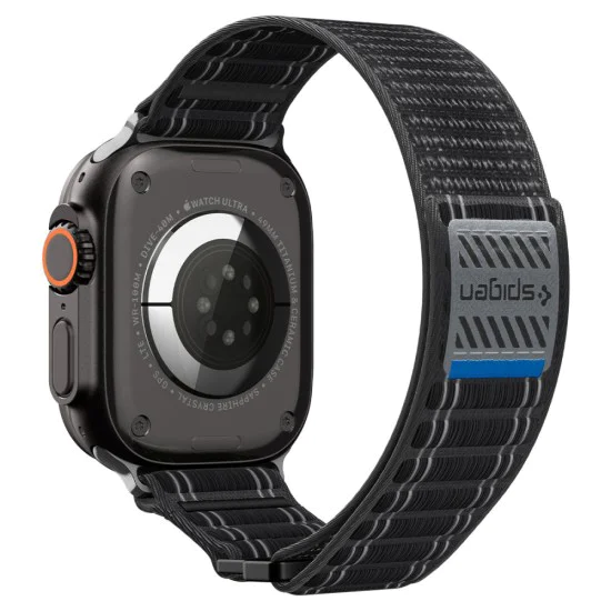 Каишка Spigen WBF0 – Apple Watch 44/45/46/49mm – Черна