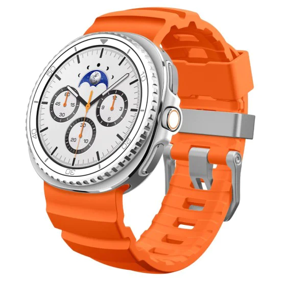 Каишка Spigen WBS2 – Samsung Galaxy Watch8 40/44mm / Watch8 Classic – Оранжева