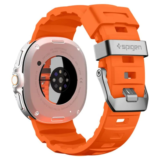 Каишка Spigen WBS2 – Samsung Galaxy Watch8 40/44mm / Watch8 Classic – Оранжева