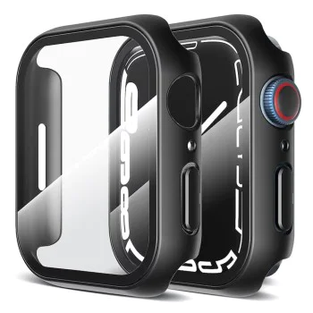 Калъф за Apple Watch 7 (45mm) + Калъф - Defense360 Pro - Черен