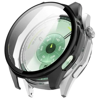 Протектор за Huawei Watch GT 6 46 мм - Techsuit - Defense360 Pro + Протектор за екран - Черен