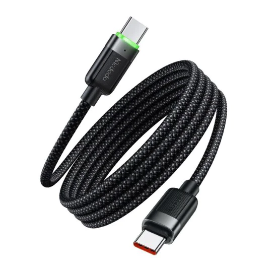 Кабел Self-Winding Series – Mcdodo (CA-2000) – USB-C → USB-C, 60W, бързо зареждане, 1.2m – Черен