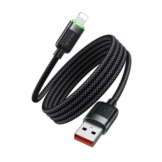 Кабел Self-Winding Series – Mcdodo (CA-6000) – USB-A → Lightning, 3A, 1.2m – Черен