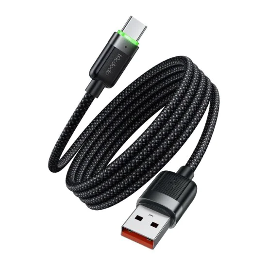 Кабел Self-Winding Series – Mcdodo (CA-5650) – USB-A → USB-C, 6A, 1.2m – Черен