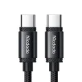 Кабел за данни – Mcdodo (CA-3680) – Type-C → Type-C, бързо зареждане, 5A, 240W, 1.2m – Черен