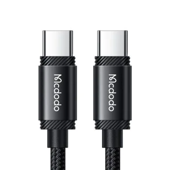 Кабел за данни – Mcdodo (CA-3680) – Type-C → Type-C, бързо зареждане, 5A, 240W, 1.2m – Черен