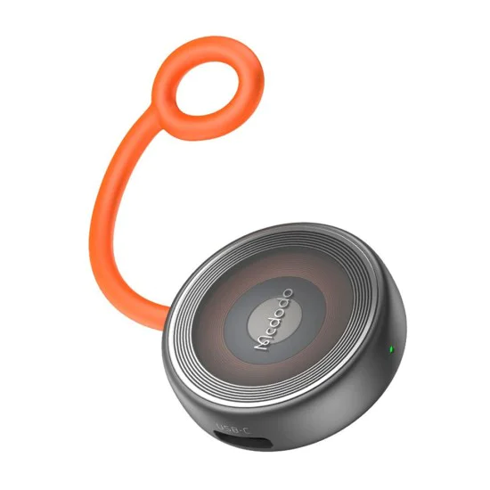 Безжично зарядно – Mcdodo (CH-6840) – за Apple Watch, двоен вход, 2.5W, силиконова връзка против изгубване – Черен