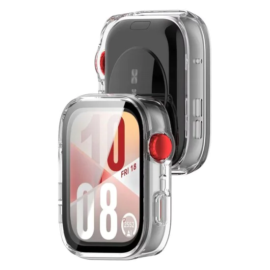Протектор за Huawei Watch Fit 4 - Techsuit - Defense360 Pro + Протектор за екран - Прозрачен