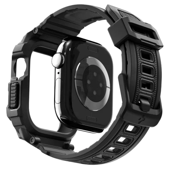Калъф за Apple Watch 10 / Watch 11 42mm – Spigen Rugged Armor Pro V2 – Матово черен