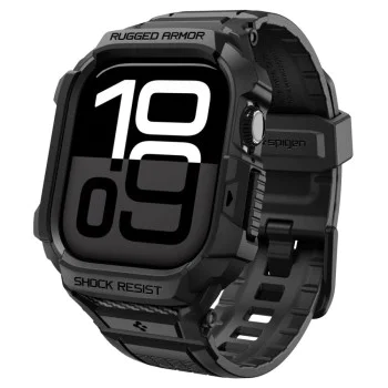 Калъф за Apple Watch 10 / Watch 11 42mm – Spigen Rugged Armor Pro V2 – Матово черен