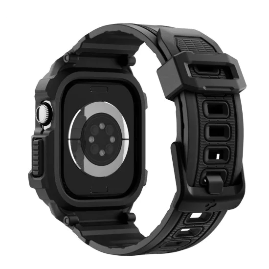 Калъф за Apple Watch 10 / Watch 11 42mm – Spigen Rugged Armor Pro V2 – Матово черен