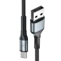 Кабел за данни / зареждане – 3mk Hyper N-Series – USB към Type-C, 18W, 9V/2A, 2m – Черен
