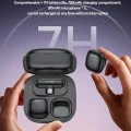 Безжични микрофони (2 бр.) – Yesido KR21 – 3в1 приемник, Type-C, AI шумопотискане, 2.4GHz – Черни
