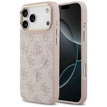 Калъф за iPhone 17 Pro Max - Guess - Hardcase 4G Classic MagSafe (GUHMP17XP4MSEGCP) - Розов