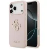 Калъф за iPhone 17 Pro Max - Guess - Hardcase 4G Grained Big and Classic Logo (GUHCP17XPGT4MBP) - Розов