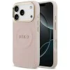 Калъф за iPhone 17 Pro - Guess - Peony Hot Stamp MagSafe (GUHMP17LPSAMSECP) - Розов