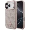 Калъф за iPhone 17 Pro - Guess - Hardcase 4G Triangle Logo MagSafe (GUHMP17LP4GTDGMP) - Розов