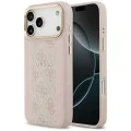 Калъф за iPhone 17 Pro - Guess - Hardcase 4G Stripe MagSafe (GUHMP17LPG4SEMCP) - Розов