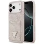 Калъф за iPhone 17 Pro Max - Guess - Hardcase 4G Double Card Triangle (GUHCP17XP4TPP) - Розов
