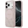 Калъф за iPhone 17 Pro Max – с MagSafe – Guess (GUHMP17XP4PGRSGP) 4G Circle Classic Logo – Розов