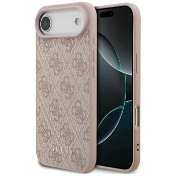 Калъф за iPhone 17 Air - Guess - Hardcase 4G Classic (GUHCP17MG4GFPI) - Розов