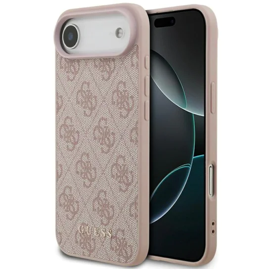 Калъф за iPhone 17 Air - Guess - Hardcase 4G Classic (GUHCP17MG4GFPI) - Розов