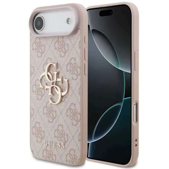 Калъф за iPhone 17 Air - Guess - Hardcase 4G Big Logo (GUHCP17M4GMGPI) - Розов