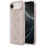 Калъф за iPhone 17 Air - Guess - Hardcase 4G Stripe MagSafe (GUHMP17MPG4SEMCP) - Розов