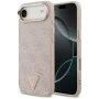 Калъф за iPhone 17 Air - Guess - Hardcase 4G Triangle Logo MagSafe (GUHMP17MP4GTDGMP) - Розов