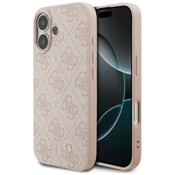 Калъф за iPhone 17 - Guess - Hardcase 4G Classic (GUHCP17SG4GFPI) - Розов