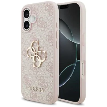 Калъф за iPhone 17 - Guess - Hardcase 4G Big Logo (GUHCP17S4GMGPI) - Розов