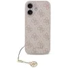 Калъф за iPhone 17 - Guess - Hardcase 4G Charm Cradle MagSafe (GUHMP17SGF4GCP) - Розов