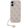 Калъф за iPhone 17 - Guess - Hardcase 4G Charm Cradle MagSafe (GUHMP17SGF4GCP) - Розов