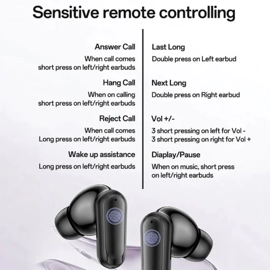 Безжични слушалки – Yesido Wireless Earbuds (TWS38) – Track System Stereo, микрофон, Bluetooth 5.4, в ухо дизайн, 250mAh – Бели