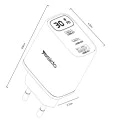 Зарядно за стена – Yesido Wall Charger (YC69) – Дигитален дисплей, бързо зареждане, 2× Type-C, 30W – Черно