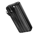 Външна батерия – Borofone (BJ79A) – USB-C + USB + Lightning кабели, 20000mAh – Черен