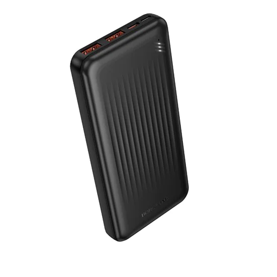 Външна батерия – Borofone (BJ80 Clever) – 2x USB + Type-C, QC3.0 22.5W, 10000mAh – Черен