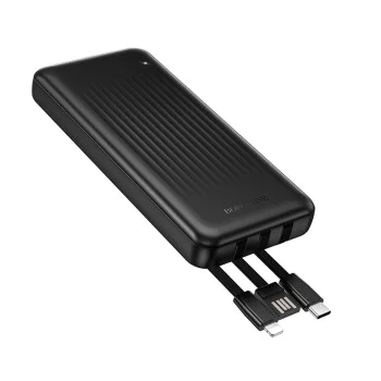 Външна батерия – Borofone (BJ79 Clever) – вграден 3-in-1 кабел, 10000mAh – Черен